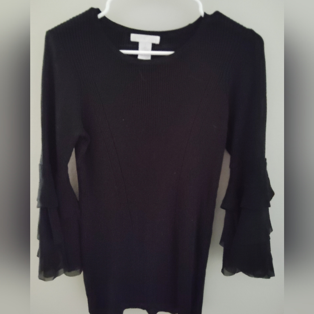 🦋Design History Elegant Black Sweater